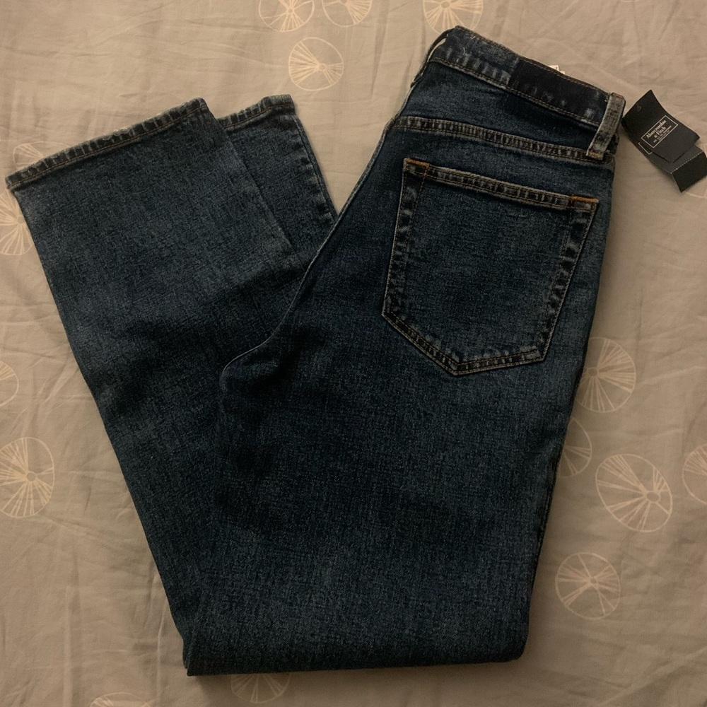 Abercrombie and Fitch Ankle Straight Ultra High Rise